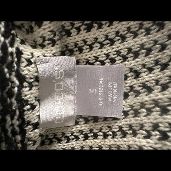 Chico's double-breasted notch collar sweater jacket - Picture 8 of 8